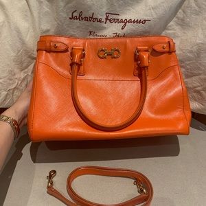 Authentic Ferragamo Handbag with strap